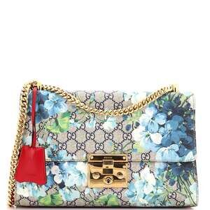 Gucci Padlock Shoulder Bag Blooms Print #203984G11B